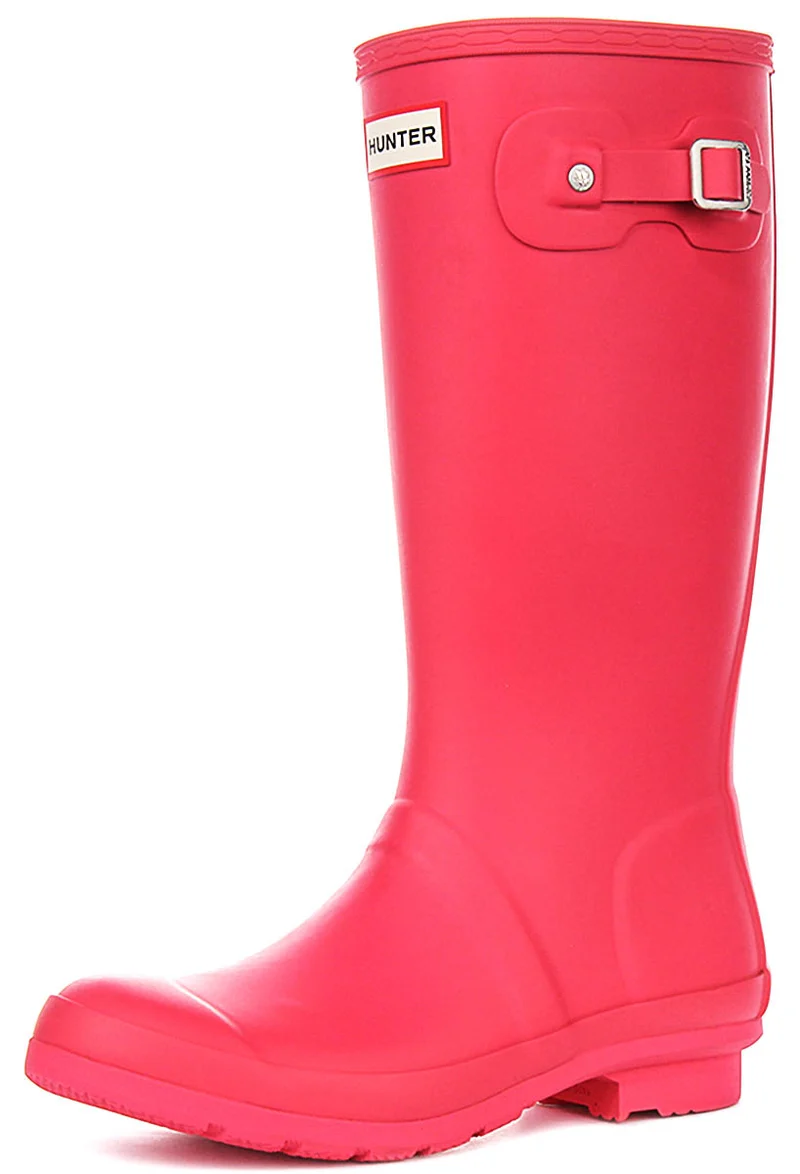Hunter Original Boots In Pink For Juniors