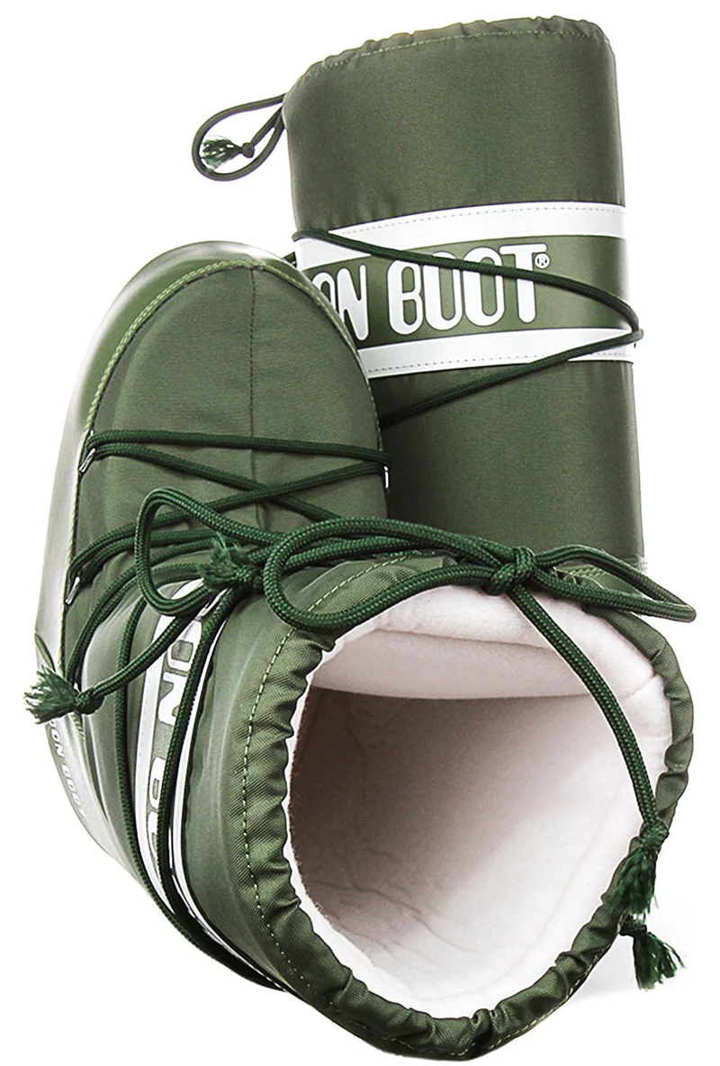 Moon Boot Icon Nylon In Green For Women