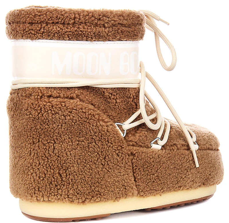 Moon Boot Icon Low Fleece In Brown For Women