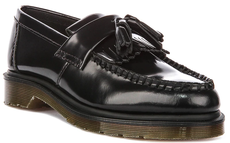 Dr Martens Adrian Tassel Loafers In Black