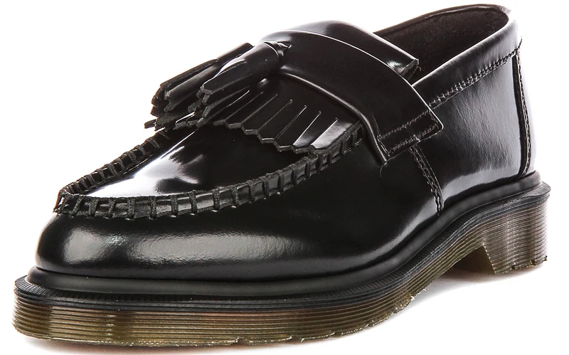 Dr Martens Adrian Tassel Loafers In Black