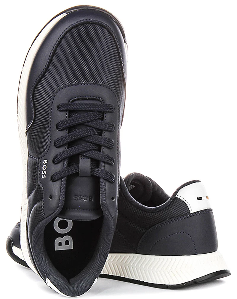 Boss Titanium Runner In Dark Blue For Men