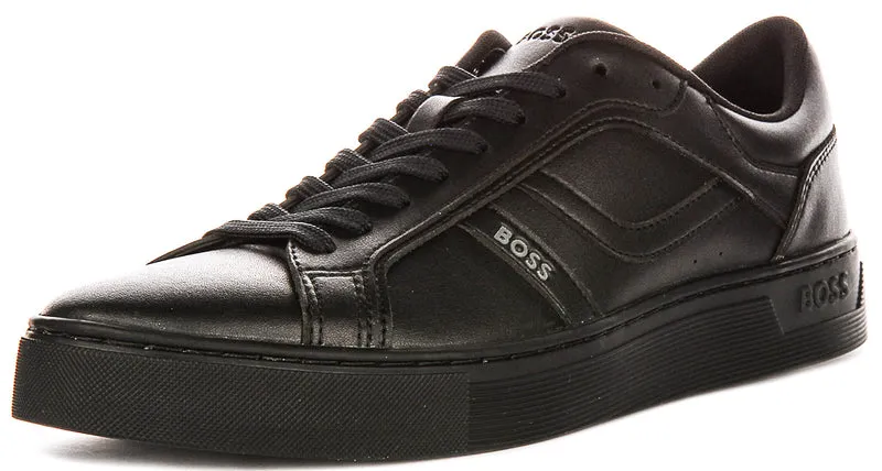 Boss Rhys Tennis Sneaker In Black For Men