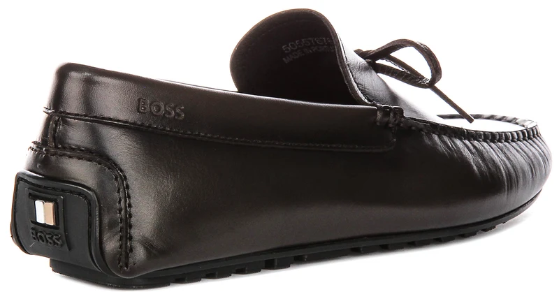 Boss Noel Mocc In Dark Brown For Men