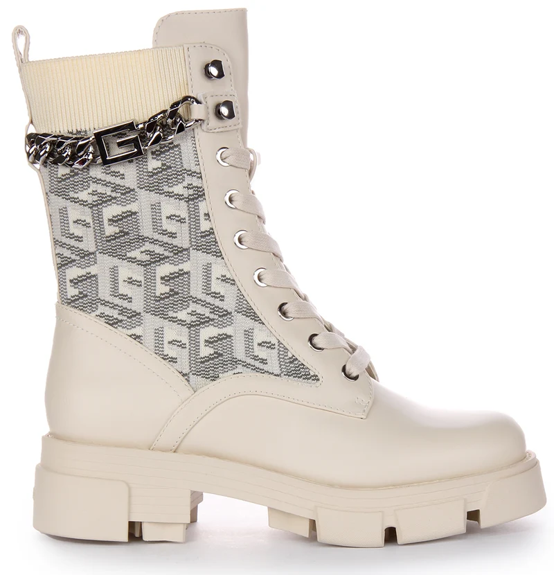 Guess Madira Boot In Cream For Women