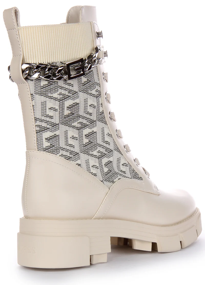 Guess Madira Boot In Cream For Women