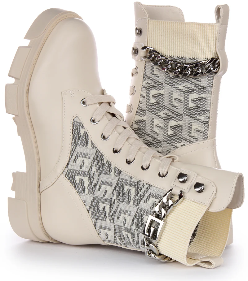 Guess Madira Boot In Cream For Women