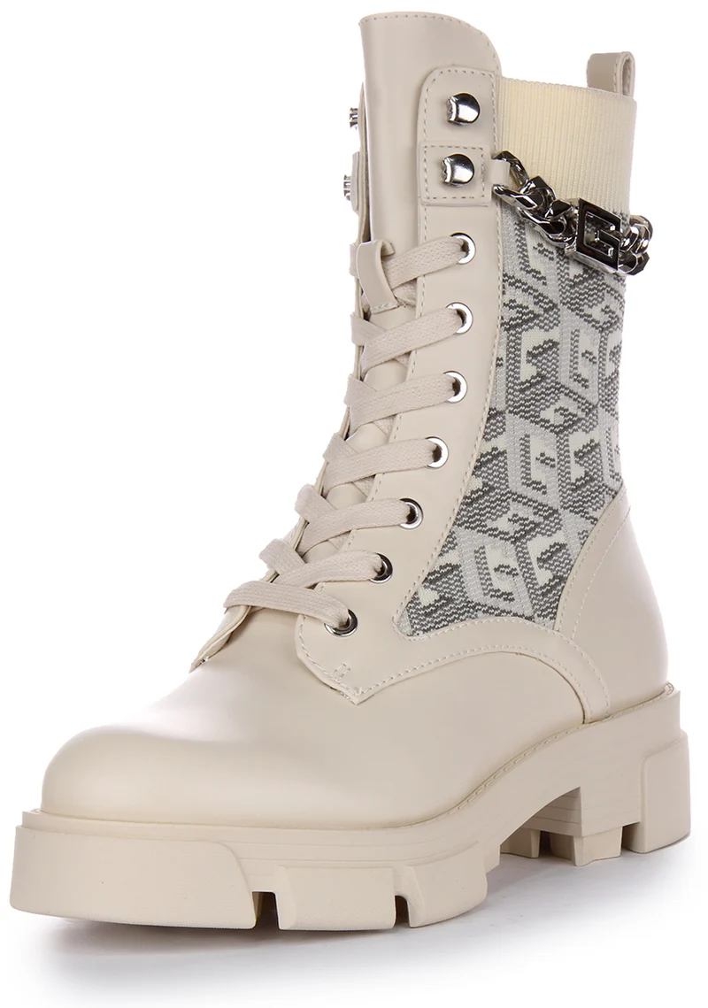 Guess Madira Boot In Cream For Women