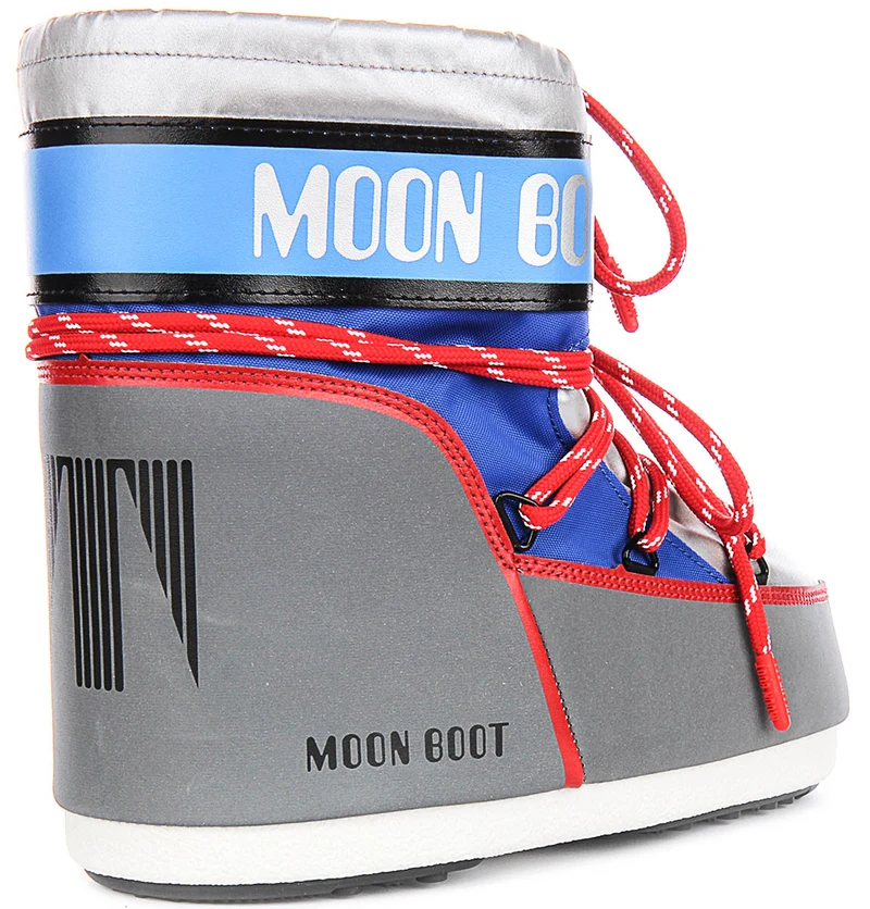 Moon Boot Space Racing In Silver For Women