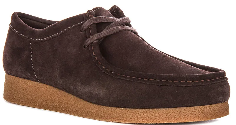 Clarks Wallabee Evo In Dark Brown For Men