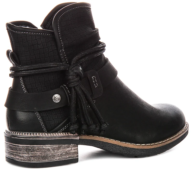 Rieker 94689-00 Warm Lined In Black For Women