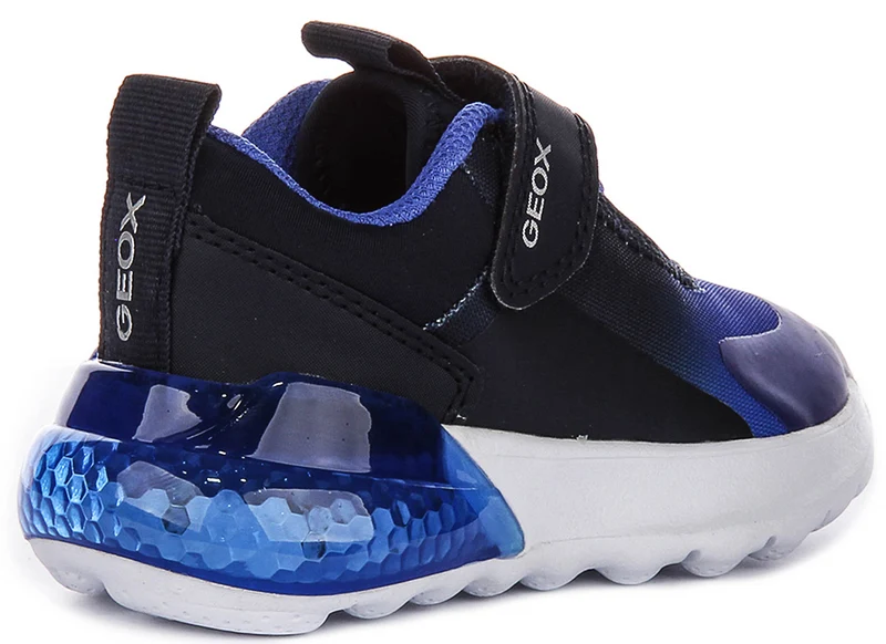 Geox J Ciberdron Light Up In Navy Blue For Infant