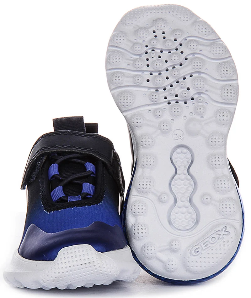 Geox J Ciberdron Light Up In Navy Blue For Infant