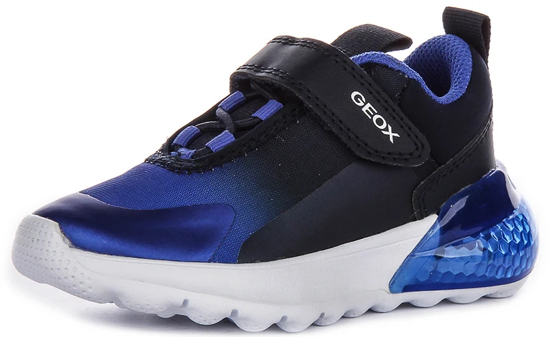 Geox J Ciberdron Light Up In Navy Blue For Infant