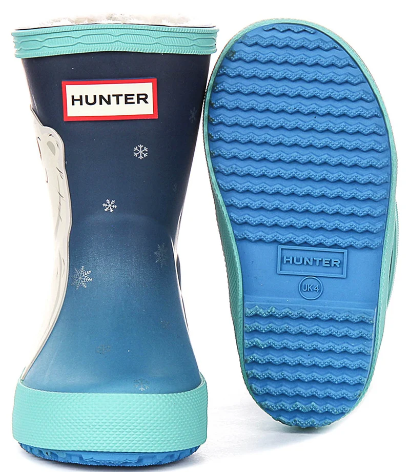 Hunter Kids Fleece Polar Bear In Blue Multi For Kid