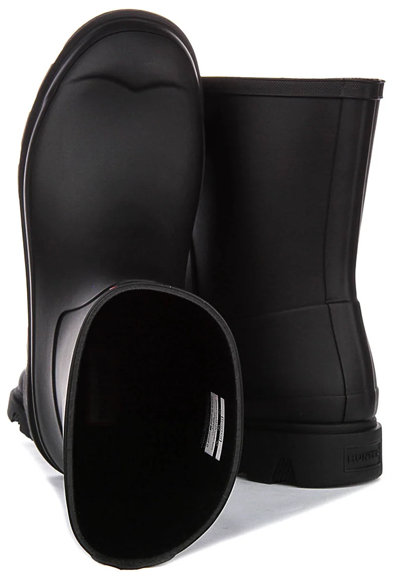 Hunter Downpour Short Boot In Black