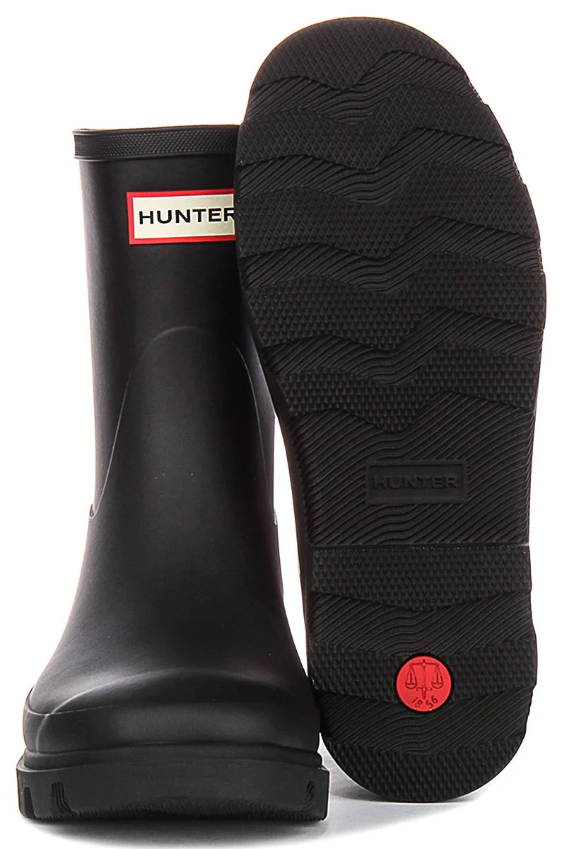 Hunter Downpour Short Boot In Black
