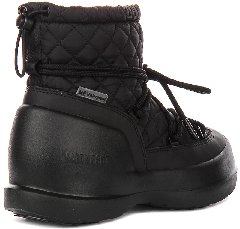 Moon Boot Mezzaluna Mid Waterproof In Black For Women