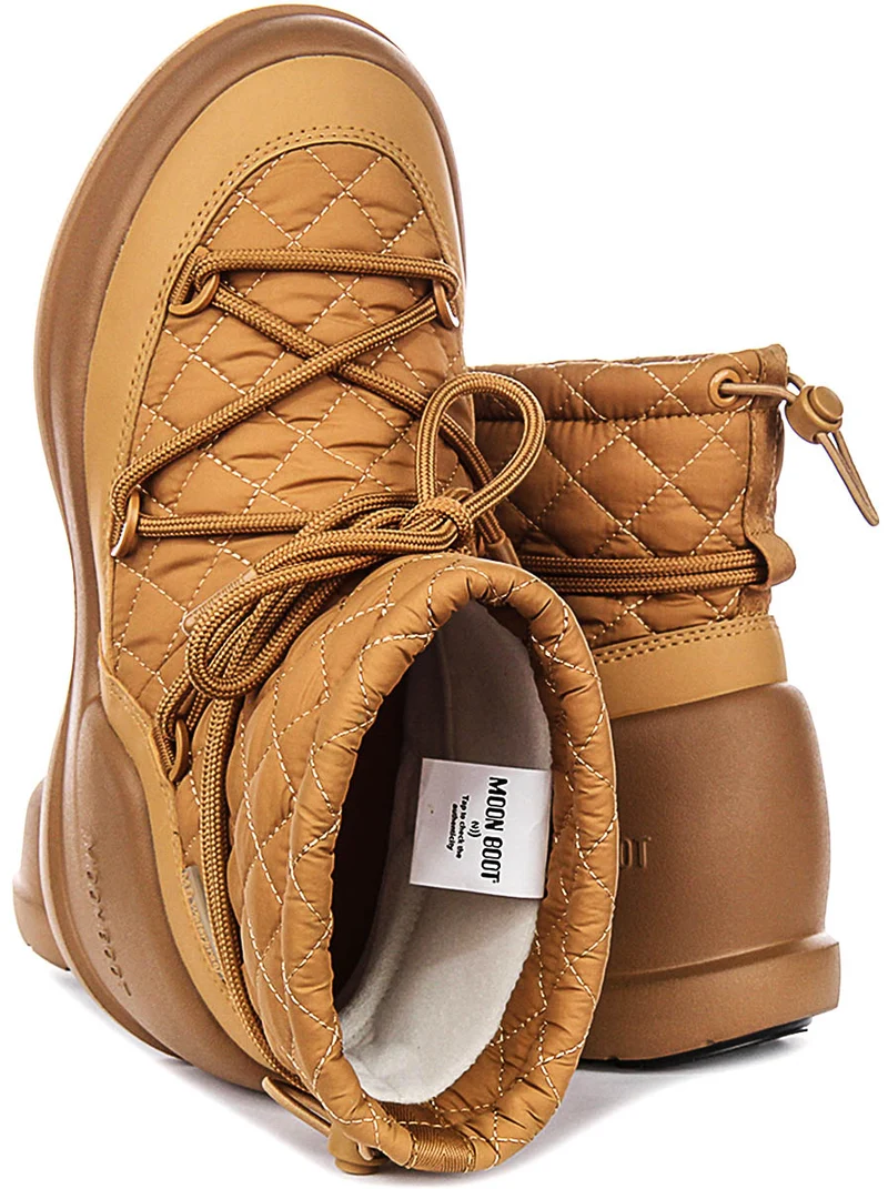 Moon Boot Mezzaluna Mid Waterproof In Sand For Women