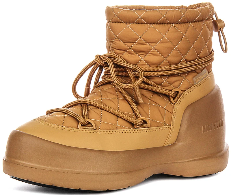 Moon Boot Mezzaluna Mid Waterproof In Sand For Women