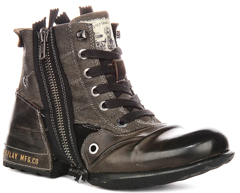 Replay Grip Limited In Dark Brown For Men