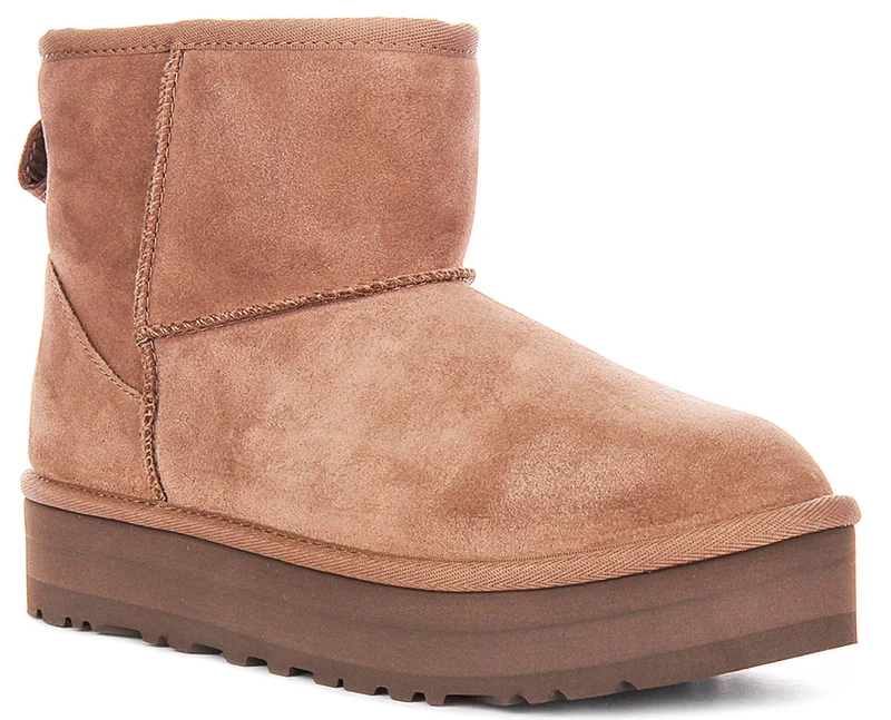 UGG Mini Platform In Oak For Juniors