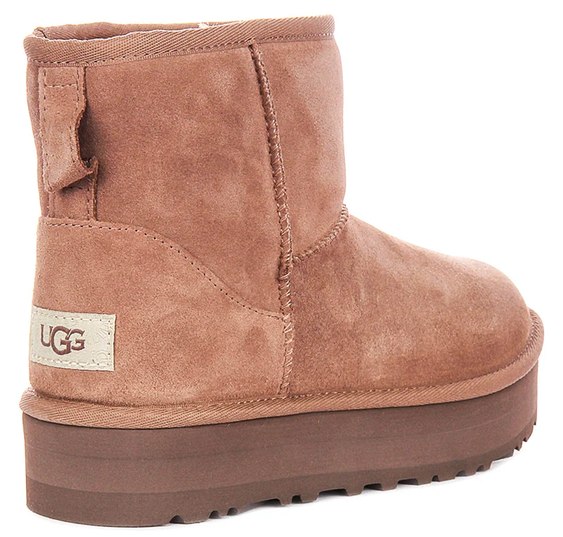 UGG Mini Platform In Oak For Juniors