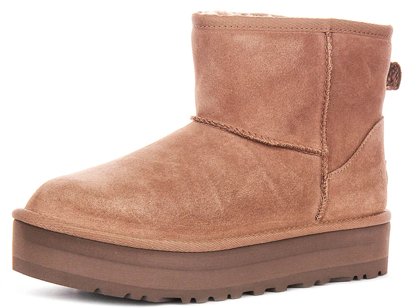 UGG Mini Platform In Oak For Juniors