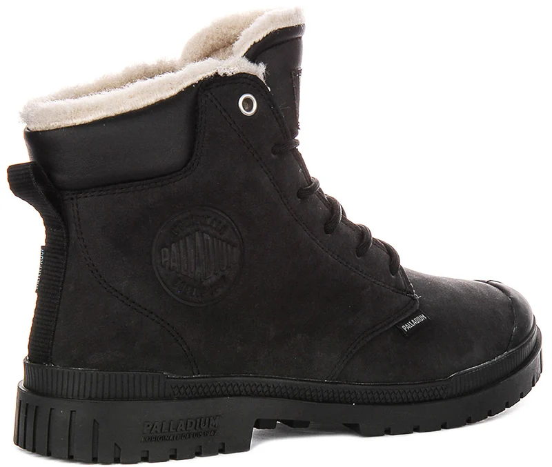 Palladium SP20 Cuff Waterproof Leather In Black Black