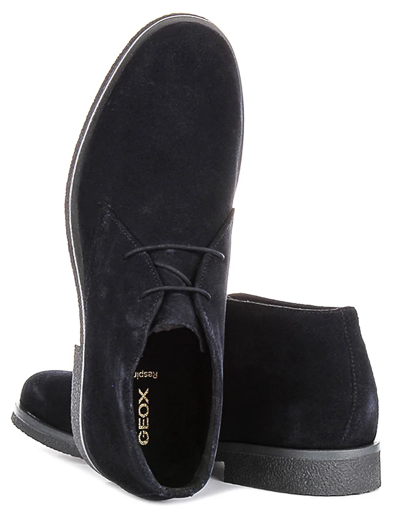 Geox U Claudio Chukka Boots In Navy For Men