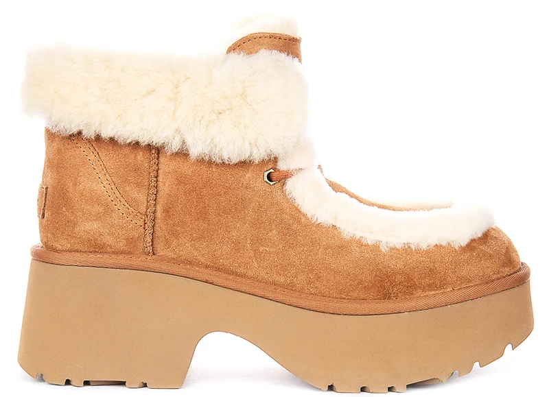 UGG Esmee Lace Up In Chestnut For Women