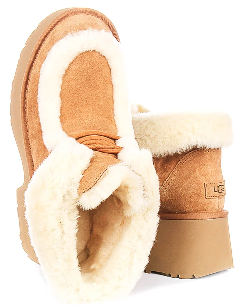 UGG Esmee Lace Up In Chestnut For Women