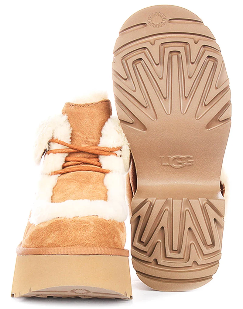 UGG Esmee Lace Up In Chestnut For Women