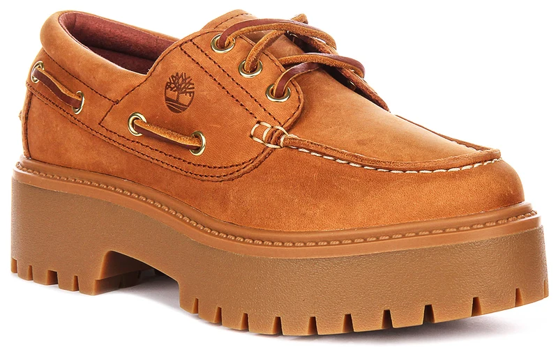 Timberland Stone Street Boat Shoes A2GVF In Rust For Women