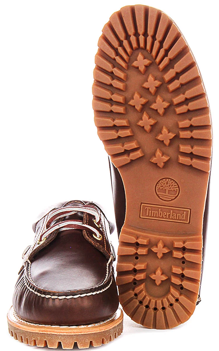 Timberland Classic Boat Shoes 30003 In Dark Brown For Men