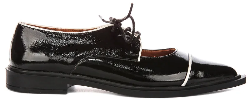 Justinreess England Jane In Black Patent For Women