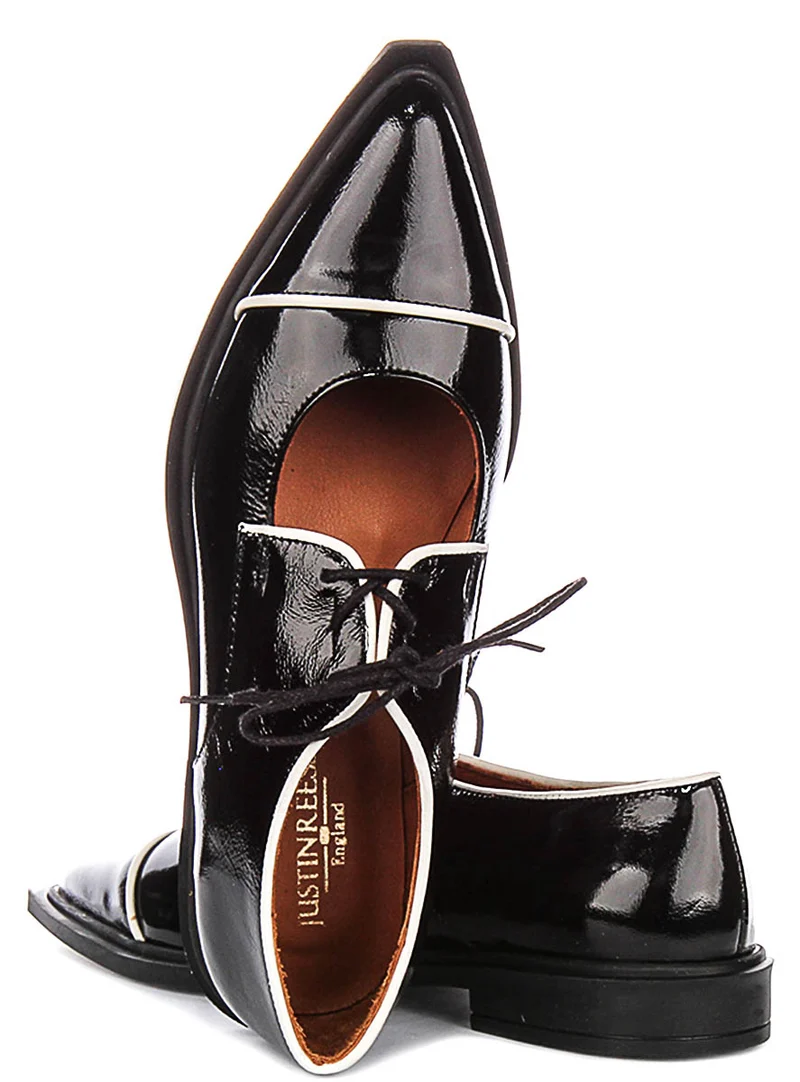 Justinreess England Jane In Black Patent For Women
