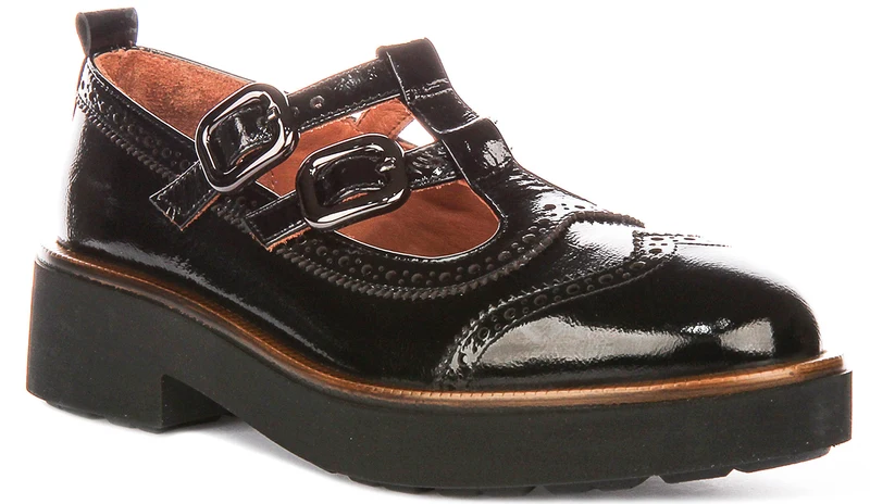 Justinreess England Ruth In Black Patent For Women