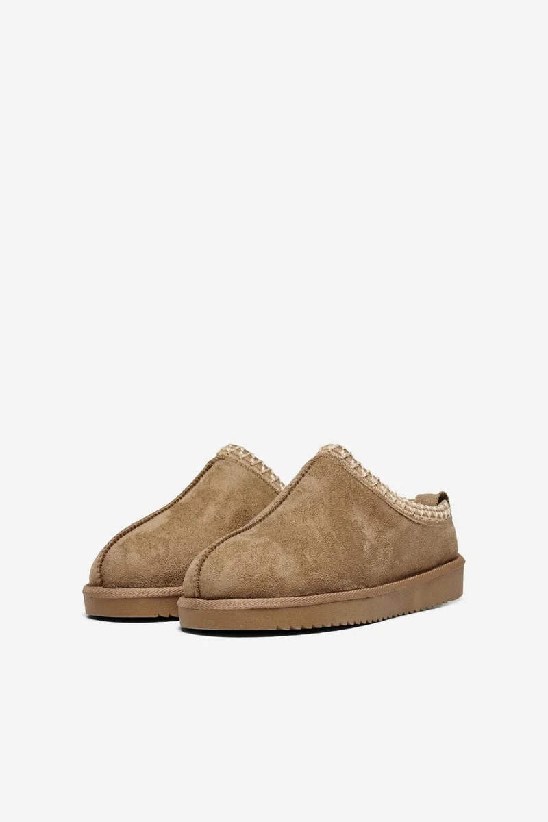 Only - Onlstella Teddy Lined Slipper - 4627078 Cognac