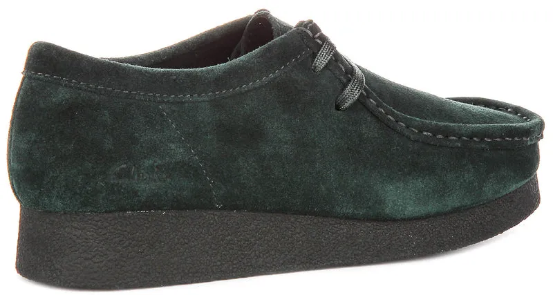 Clarks Wallabee Evo shoes In Dark Green For Women