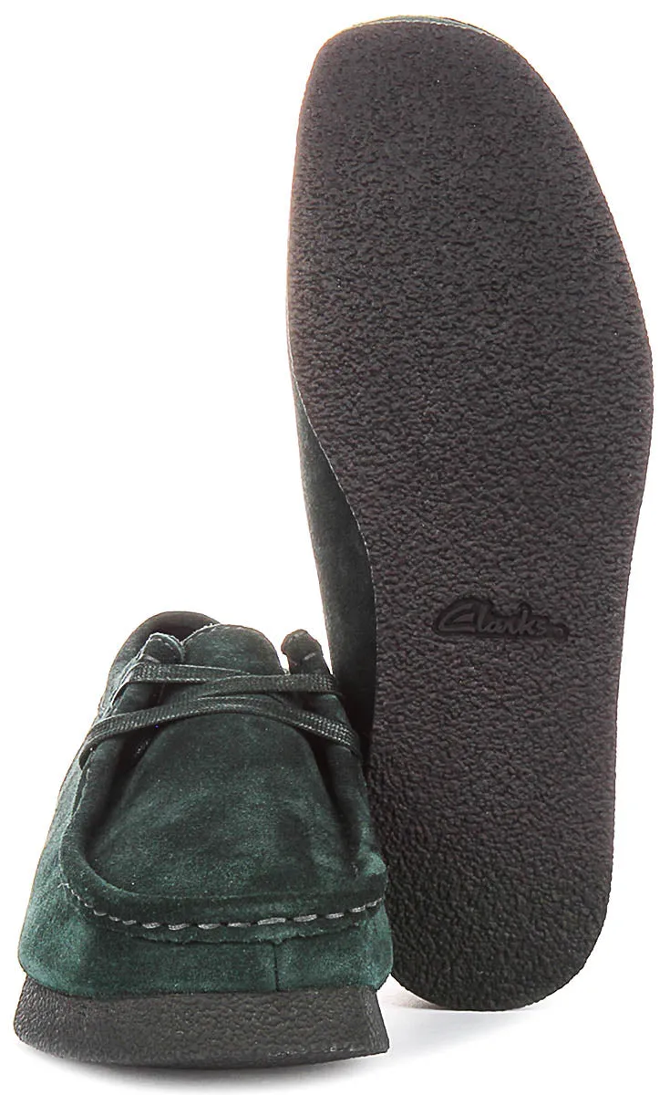 Clarks Wallabee Evo shoes In Dark Green For Women