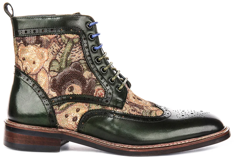 Justinreess England Teddy Hi In Green For Men