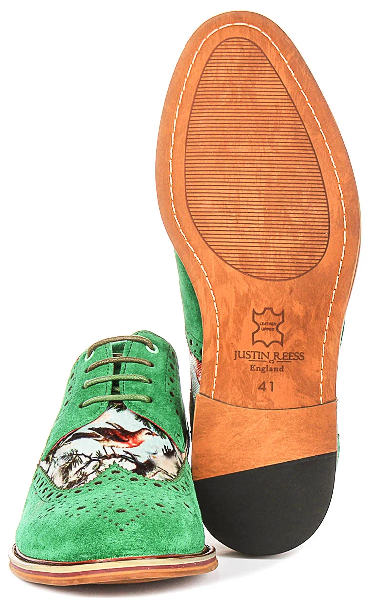 Justinreess England Wolf In Green For Men