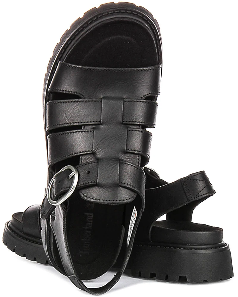 Timberland Clairemont Way Fisherman Sandal A635V In Black For Women