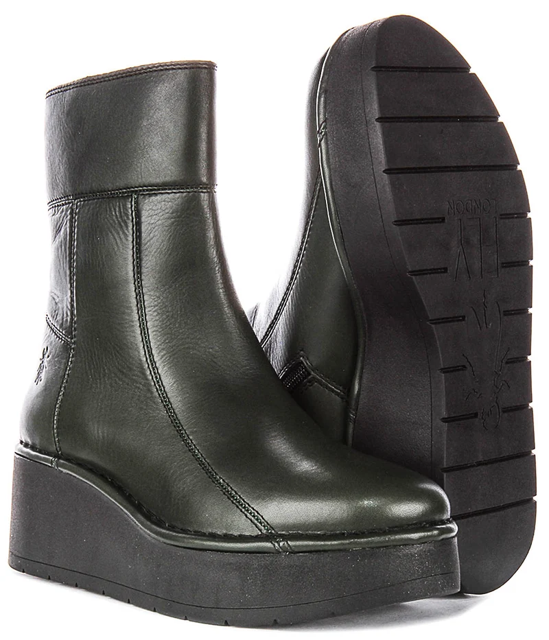 Fly London Hann248 In Dark Green For Women