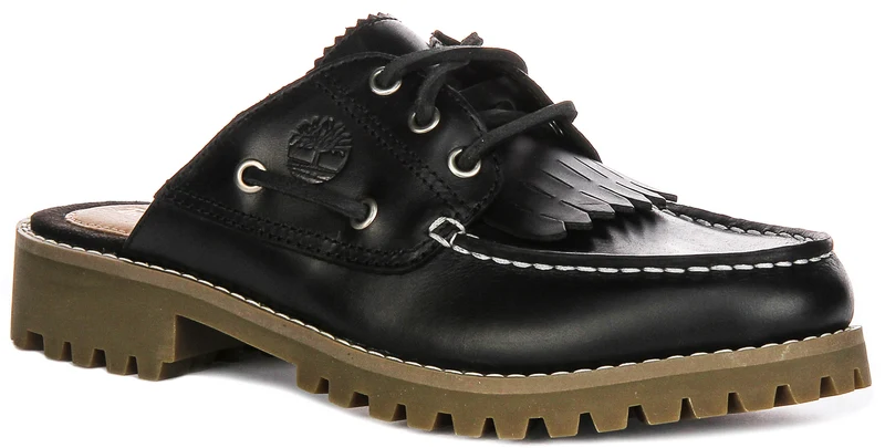 Timberland Noreen Mule Boat shoes A4198 In Black For Women