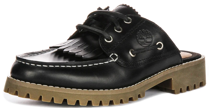 Timberland Noreen Mule Boat shoes A4198 In Black For Women