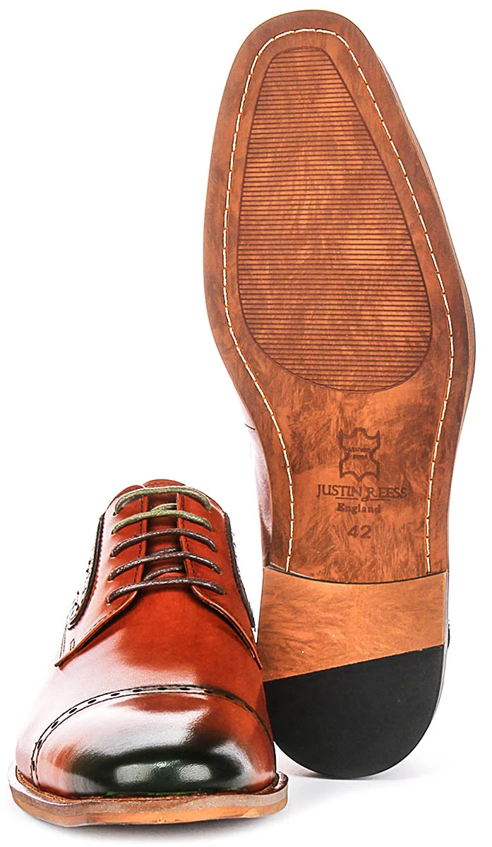 Justinreess England Jenson In Brown Green For Men