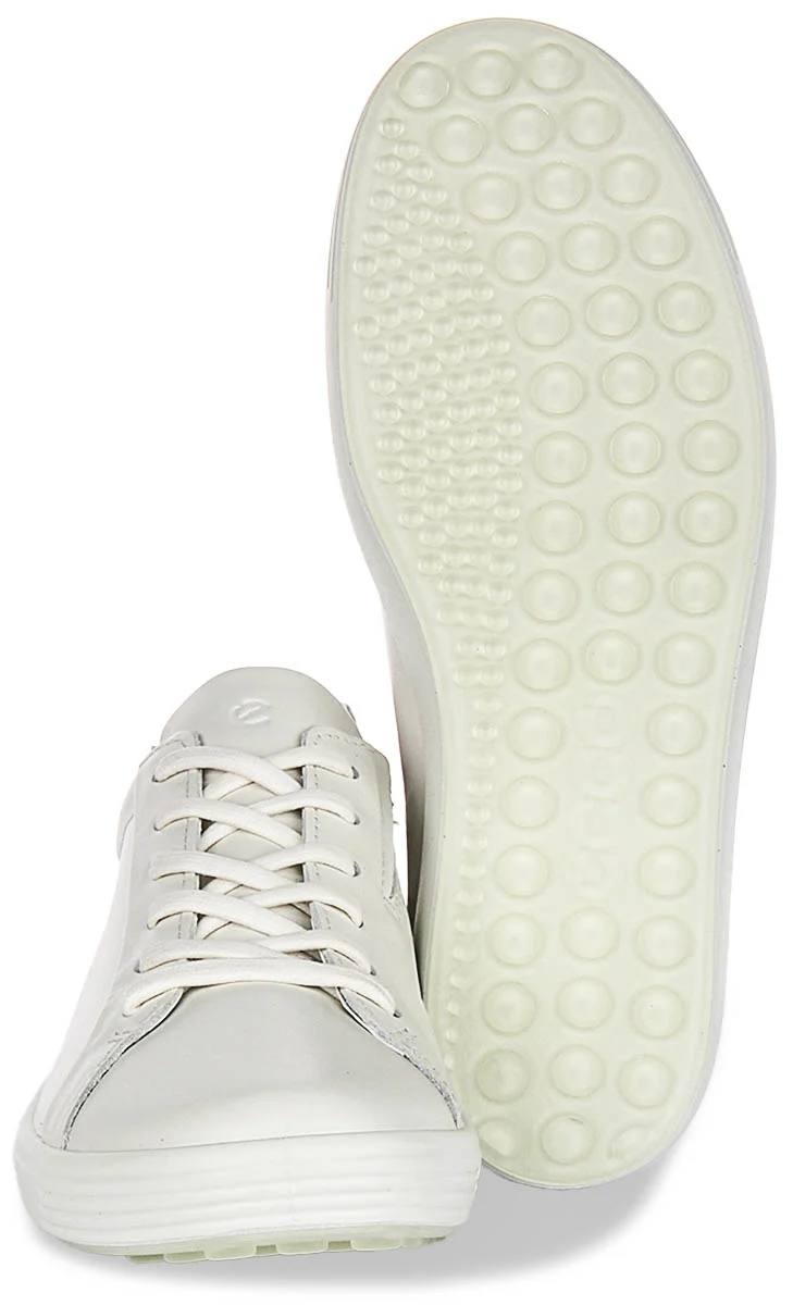Ecco Soft 7 W In White Silver For Women