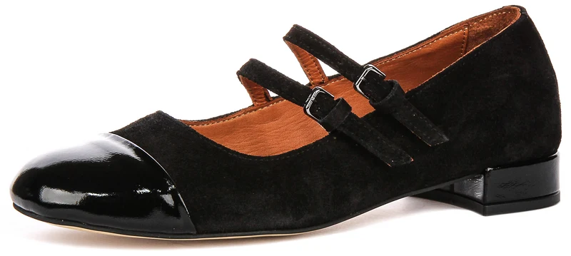 Justinreess England Kalie 2 In Black Suede For Women